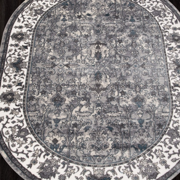 Ковер D741 - CREAM-GRAY - Овал - коллекция ATLANTIS