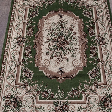 Ковер 5439 - зеленый - Прямоугольник - коллекция GAVANA