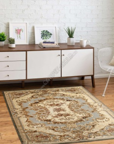 Ковер бельгийский 38498-5252-51 Genova (Вискоза, серый)