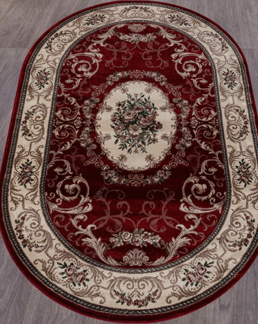 Ковер российский D066 COLIZEY (Хит-сет, красный) овальный