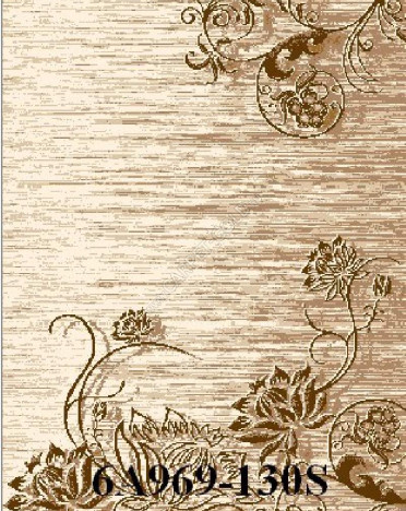 Ковер монгольский 6A969/130S Hunnu Relief (Шерсть, бежевый, коричневый)