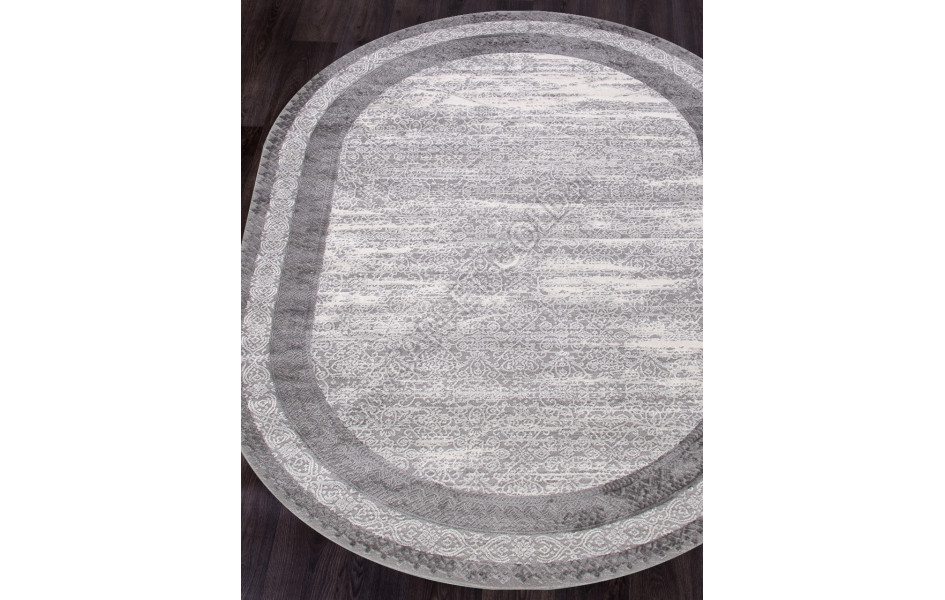 Ковер 04041G - GREY / GREY - Овал - коллекция ARMINA