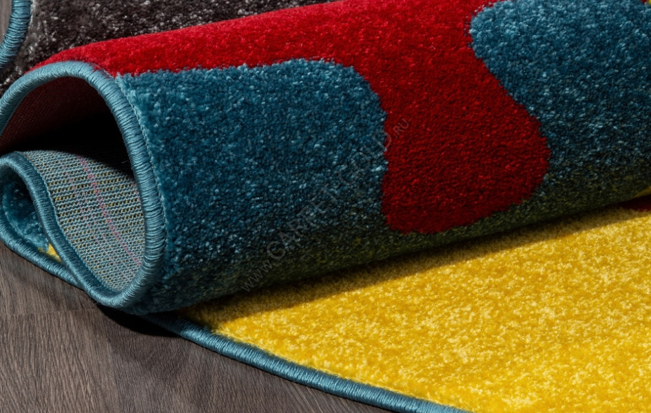 Детский ковер V820 - MULTICOLOR - Овал - коллекция RIO