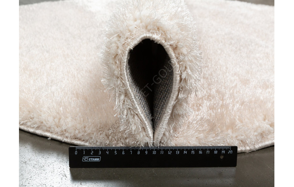 Турецкий ковер Паффи Шагги 5 P001A круглый