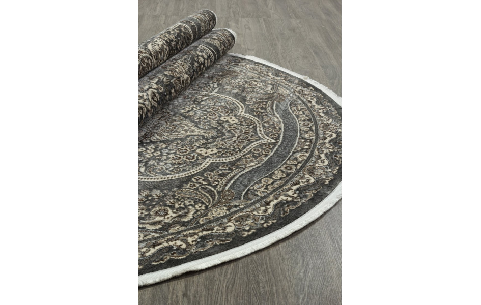 Ковер D415 - DARK GRAY - Овал - коллекция DOLCE