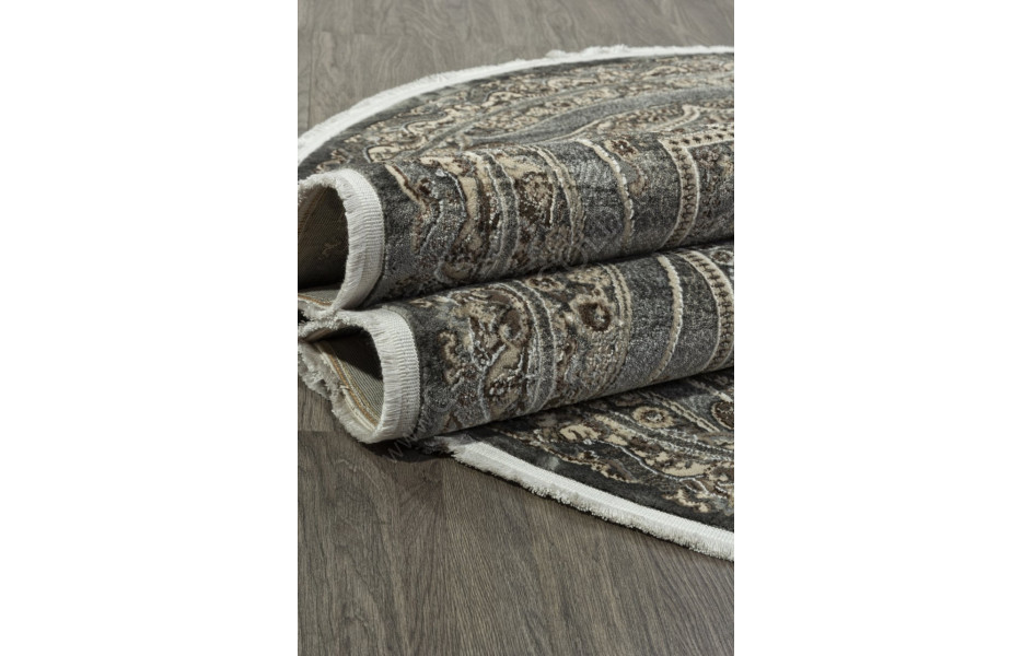 Ковер D415 - DARK GRAY - Овал - коллекция DOLCE