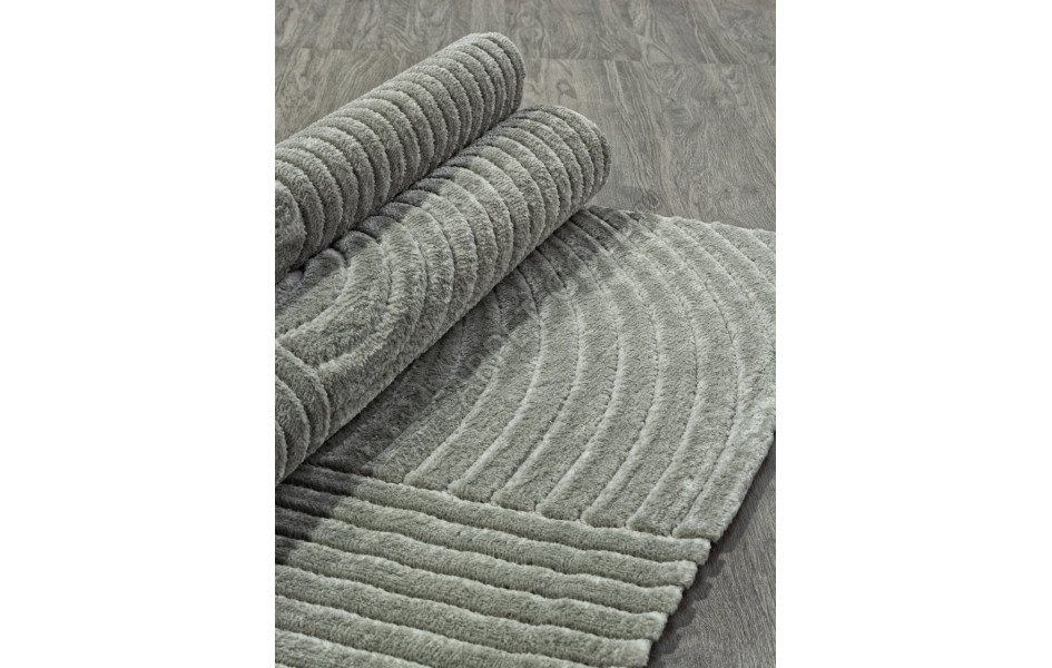 Ковер D801AG - GREY / GREY - Прямоугольник - коллекция JUNO
