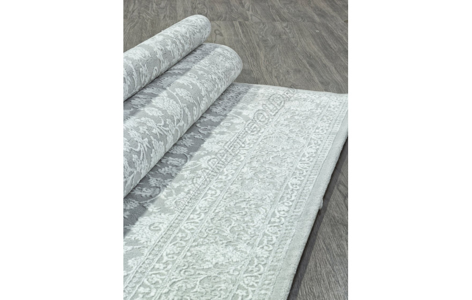 Ковер E365AP - GREY / WHITE - Прямоугольник - коллекция SIROCCO
