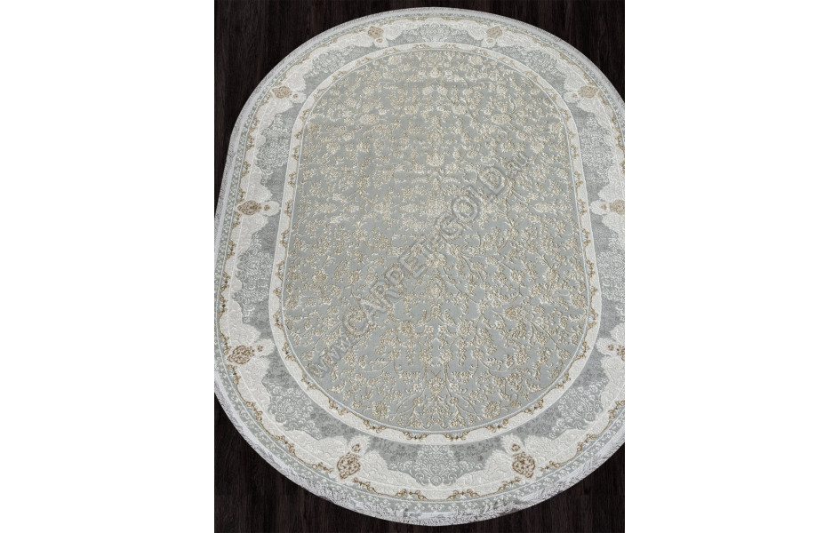 Ковер 30219Z - GREY / CREAM - Овал - коллекция SANDALI