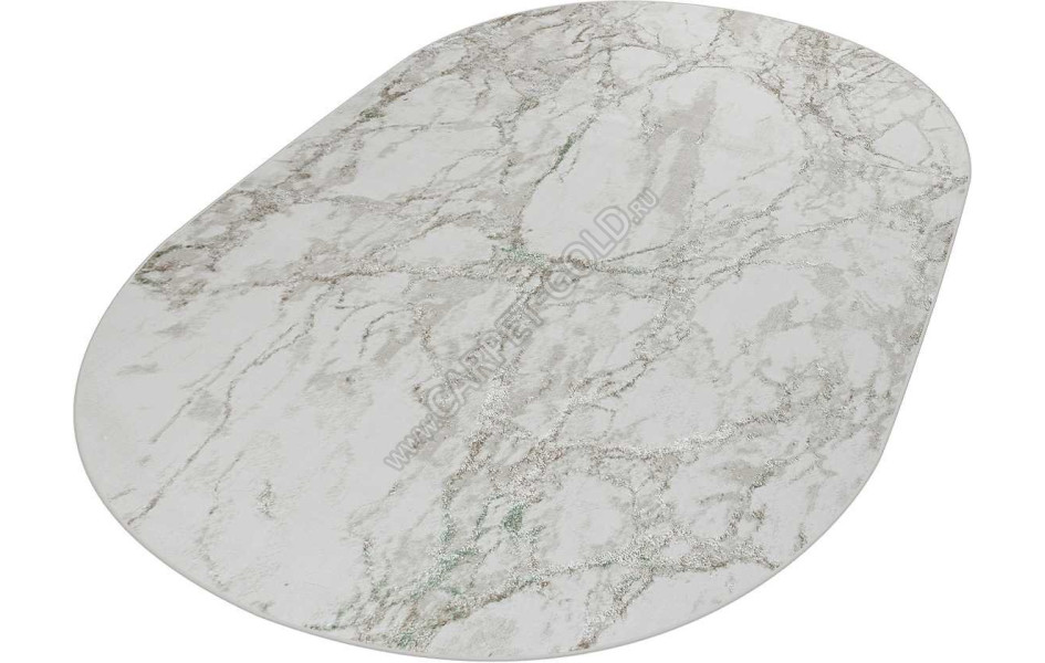38896A OVAL GREEN FLS / BEIGE CK Olimpos