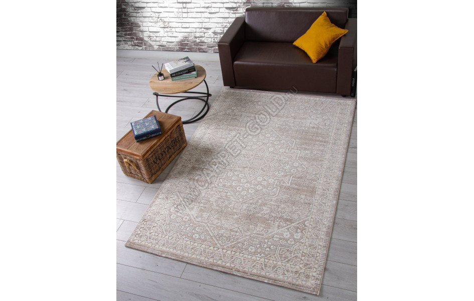 Ковер 04293A - BEIGE FDY / CREAM HB - Прямоугольник - коллекция NOVA