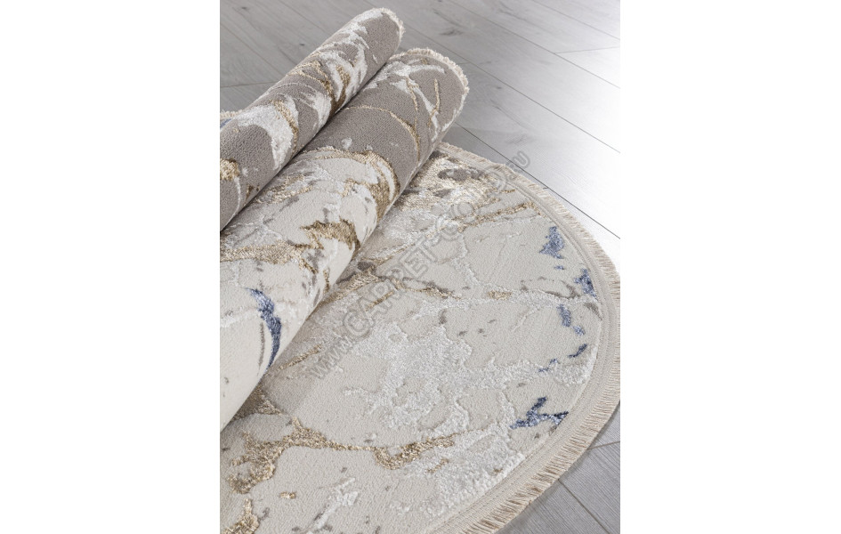 Ковер 27231A - GRY / NAVY - Овал - коллекция MOSSO