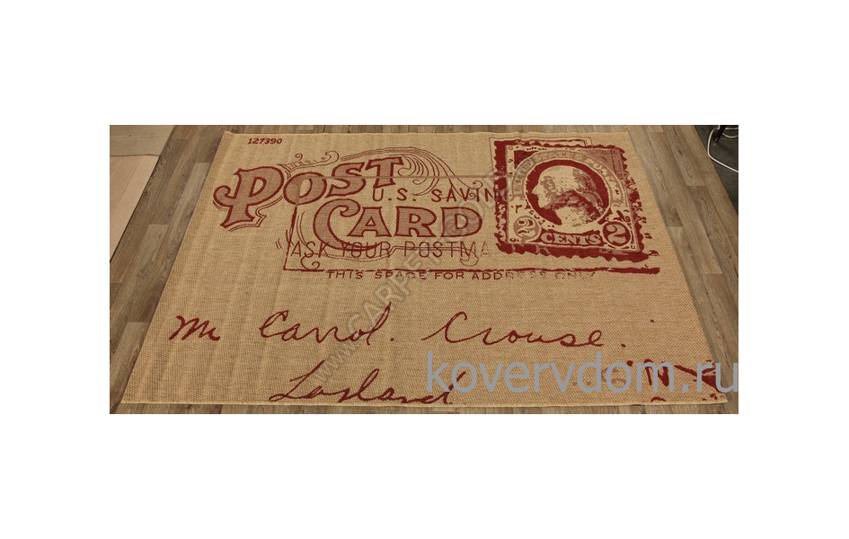 Циновка из Бельгии Cottage 4527-3701 NATURAL RED